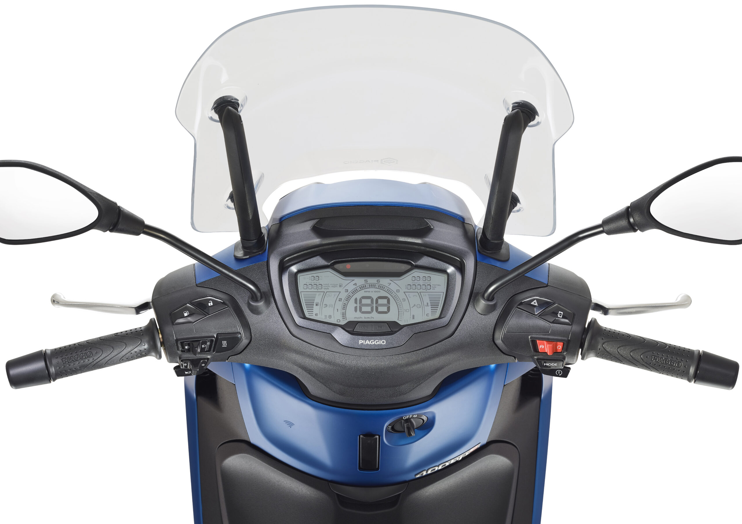 PIAGGIO Beverly 400 S - Modrá Zaffiro – Obrázok 2